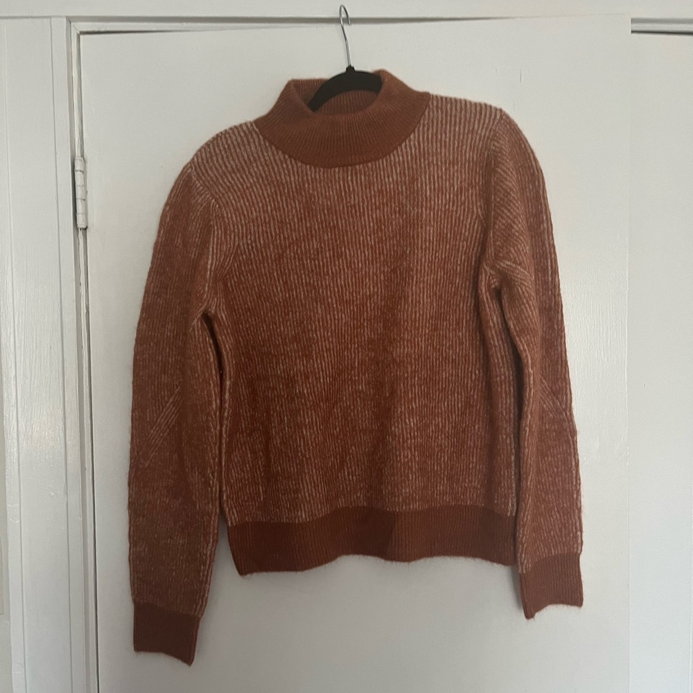 Lulu's Rust Orange Crew Neck Sweater - Picture 4 of 7